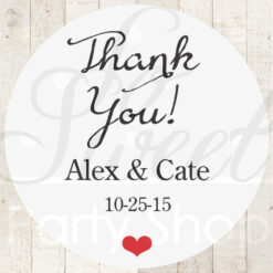 Personalized Thank You Stickers Set