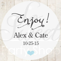 Personalized Party Favor Stickers Set