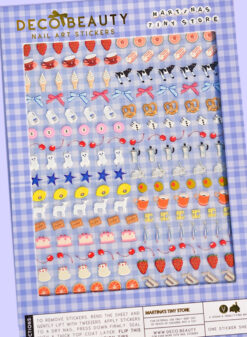 nail art decals floral design