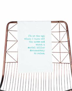 Relaxing Crime Doc Tea Towel